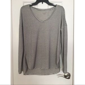 Mudd black/white stripe long sleeve • S